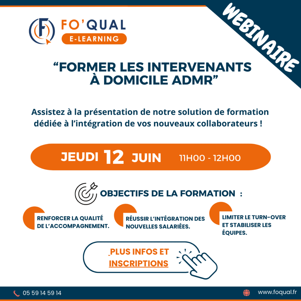 Webinaire ADMR - Formation aides à domicile